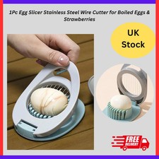 Egg Slicer Boiled Eggs Cutter Sliced Kitchen Gadget Stainless Steel Cutting Line