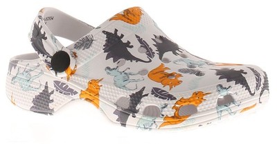 Wynsors Dinosaur Kinder Clog Sandalen Weiß UK Größe