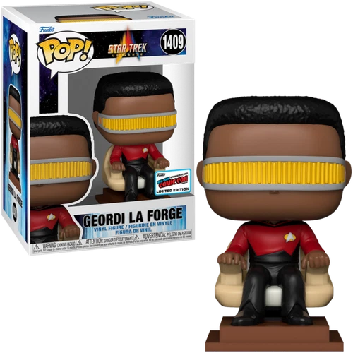 Funko Pop! Television Vinyl Star Trek Geordi La Forge in Captain's Chair New Yor