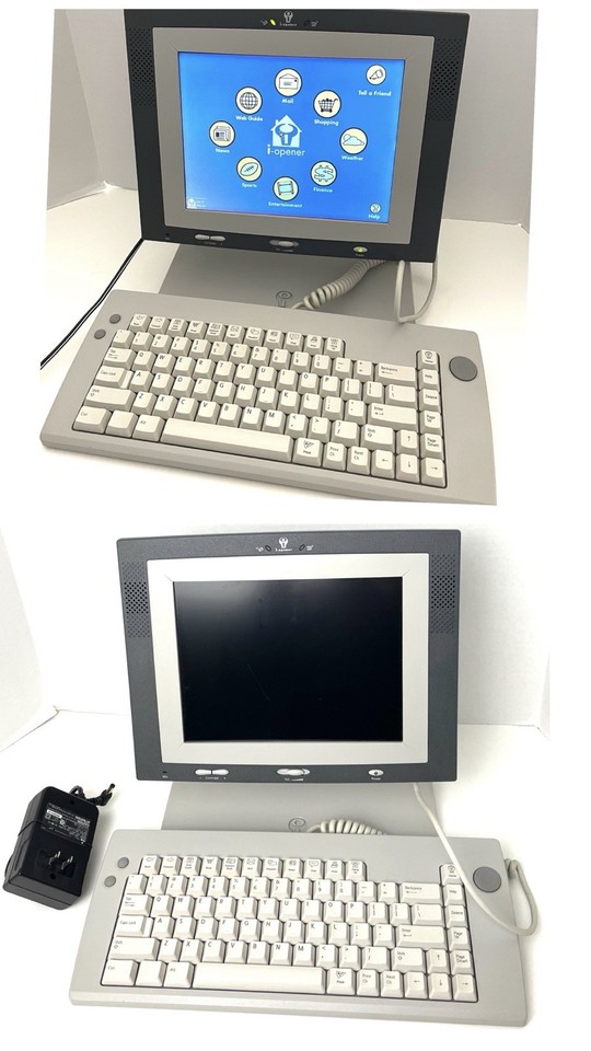 The Netpliance i-Opener was a legendary early internet appliance that spawned a famous hacker community — a real artifact of Y2K-era tech history.