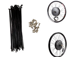 E-bike 29inch Wheel Spokes And Nipples 1500/2000/3000W X36 pcs Black Steel