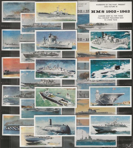 LYONS (ICE CREAM & TEA)-FULL SET- HMS 1902-1962 (NON DESCRIPTIVE 32 ...