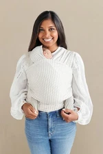 Solly Baby Wrap Carrier Buttery-Soft Lightweight Driftwood Stripe One Size EUC