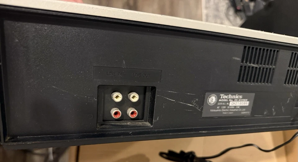 De colección TECHNICS Estéreo Cassette Tape Deck M228X Probado Funcionando Foto 4 de 4