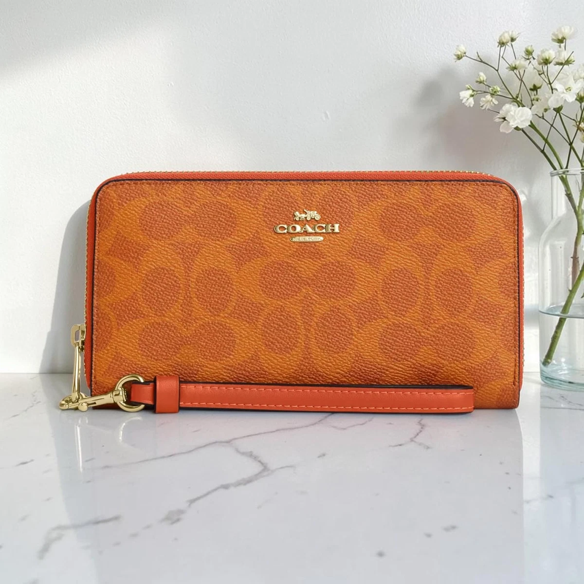 Coach Canvas Orange Wallets for Women for sale | eBay
