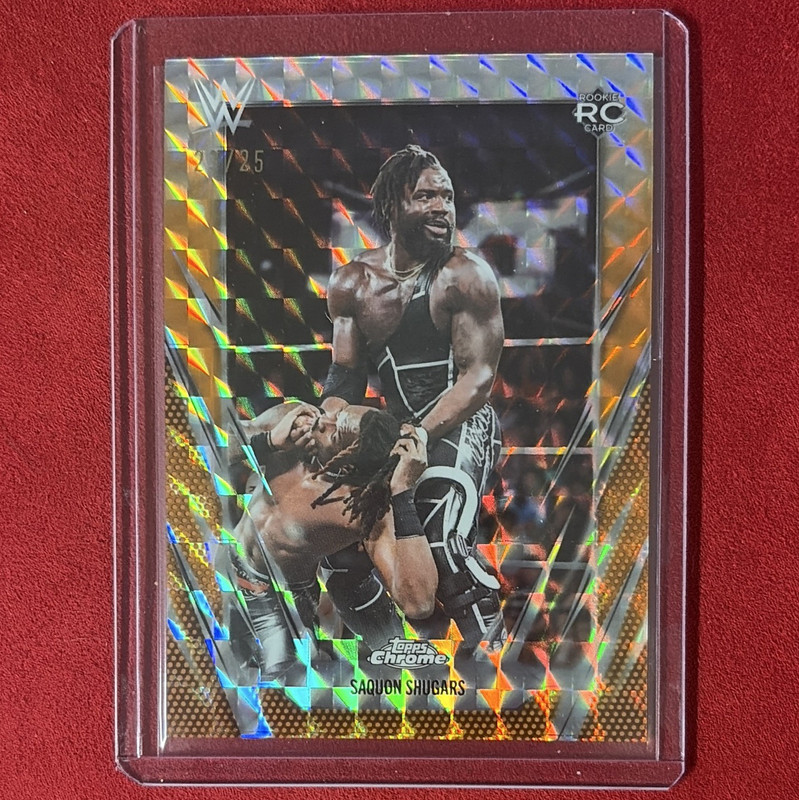 Topps WWE 2026 Topps Chrome NXT Saquon Shugars RC Parallel/Variety #154 23/25