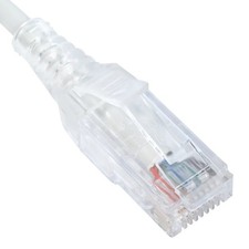 ICC PATCH CORD CAT 6 SLIM CLEAR SR 10PK 3F ICPCSY03WH UPC 633758098762 - Busi...
