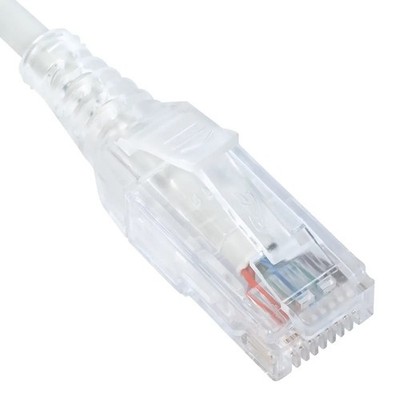 ICC PATCH CORD CAT 6 SLIM CLEAR SR 10PK 3F ICPCSY03WH UPC 633758098762