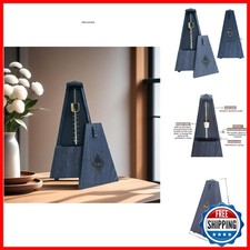 NALU Metronome Classic Mechanical Wind-Up with Bell T-Wood Grain Black