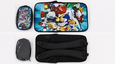 Multicolor Cartoon Character Kids Backpack, Adjustable Straps, Zip Closure
