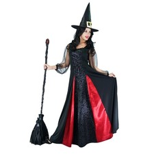 KalcyKizz Women's Gothic Witch Costumes (Large) Large, Black