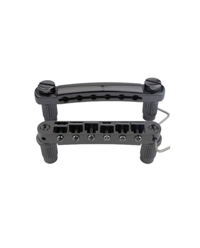 Chevalet Tune-O-Matic et cordier Guyker pour guitare électrique type LP chromé