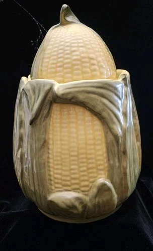 Shawnee Pottery Corn King Cookie Jar Canister Vintage 1950s-1960s USA