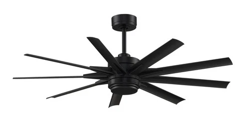 56" Fanimation Odyn Custom Black LED Smart Ceiling Fan - Picture 8 of 9