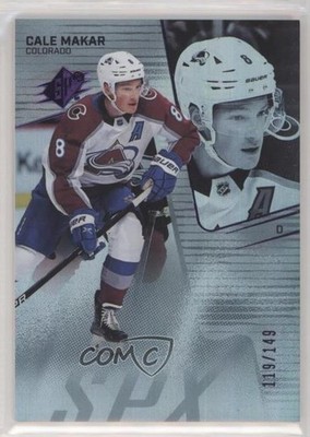 2022-23 SPx Colored Holofoil 119/149 Cale Makar #18 00d2