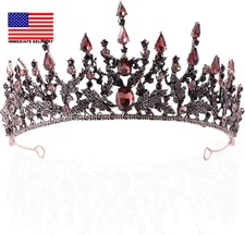 Baroque Crowns Crystal Tiaras and Crowns Wedding Queen Crowns for Brides Hallowe