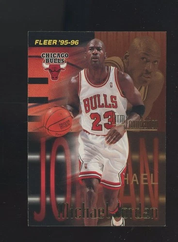 1995-96 Fleer Firm Foundation #323 Michael Jordan Chicago Bulls HOF