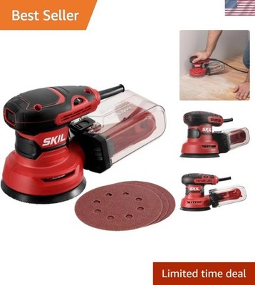 Versatile 5'' Random Orbital Sander with Variable Speed and Dust Collector System