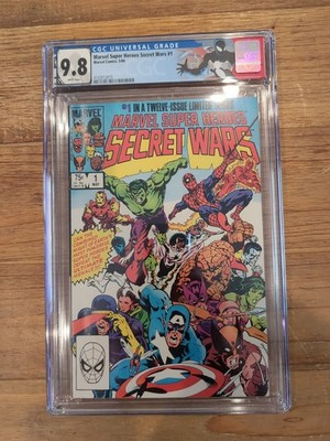 CGC 9.8 MARVEL SUPER HEROES SECRET WARS #1 Spider-Man Custom Label ~ 1984 White