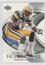 2003 Upper Deck Honor Roll Donald Driver #91 3bz
