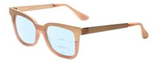 Isaac Mizrahi IM90-79 Cateye Multi-Focus Blue Light Eyeglasses in Rose Gold 51mm