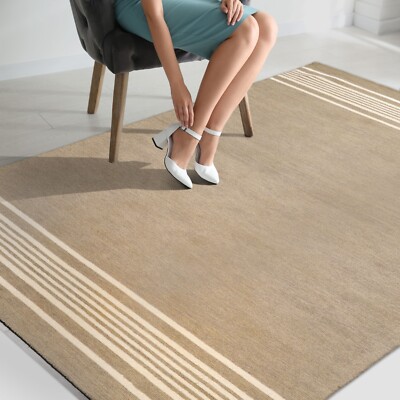 LoomBloom Multi Sizes Moss Hand Tufted Minimalist Wool Area Rug