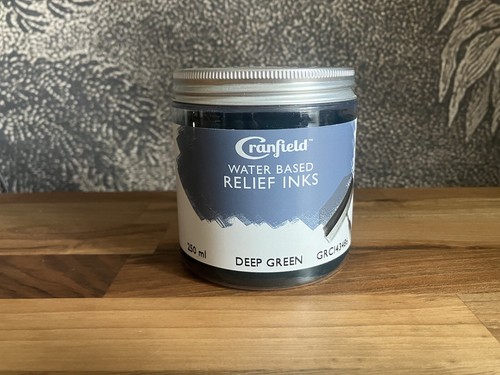 Cranfield Water Based Relief Ink Deep Green 250ml Block Printing