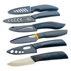 6 Pcs Zenware, Good Cook and Assorted Ceramic S2176 Knife Set, With Blade Guards