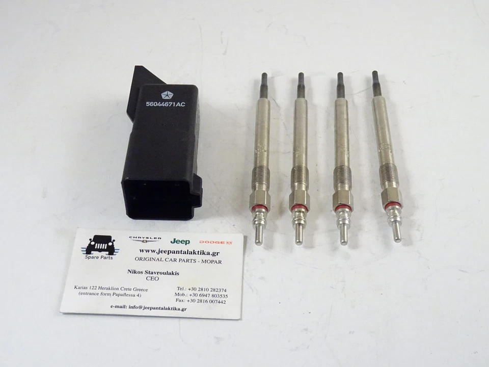 Kit de bujías incandescentes Jeep Liberty/Cherokee 2.8CRD 2005-2007 68090434AA nuevo fabricante de equipos originales Mopar Foto 4 de 4