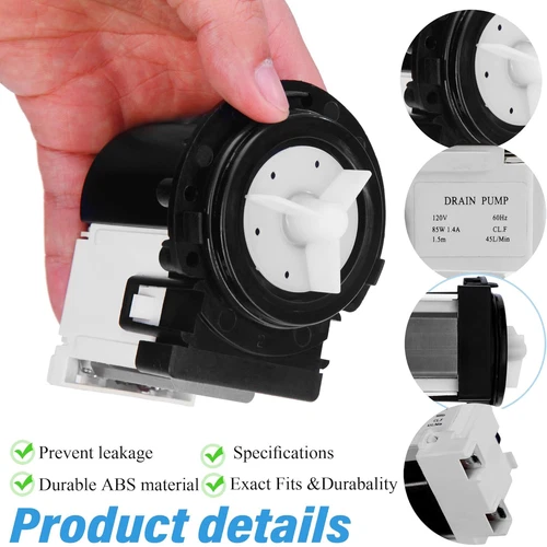 4681EA2001T Washer Drain Pump Motor Replacement For LG Kenmore Washers Machine - Picture 2 of 10