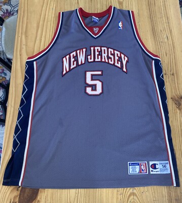 Vintage Jason Kidd Champion Jersey New Jersey Nets Jersey Size 56 XXXL NBA