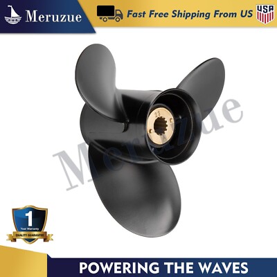 10 5/8 x 12 Aluminum Propeller fit Mercury 25-70HP 13 Spline RH 48-73134A45
