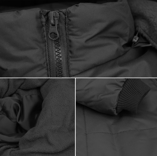 Boy's Quilted Fleece Lined Removable Hood Water Resistant Puffer Jacket - Picture 7 of 7