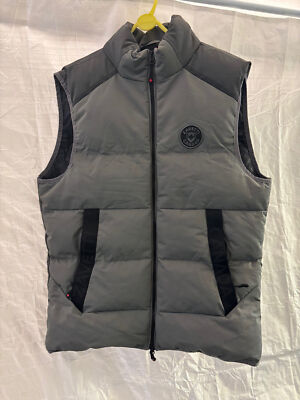 ZAVETTI CANADA AYLATO PUFFER GILET/SHARKSKIN SIZE L UK