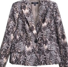 Kasper Women s Leopard Print Blazer Size 12
