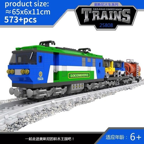 City Train Set Steam Bullet Vehicle Cargo Railway Station Model Building Blocks - Picture 16 of 42