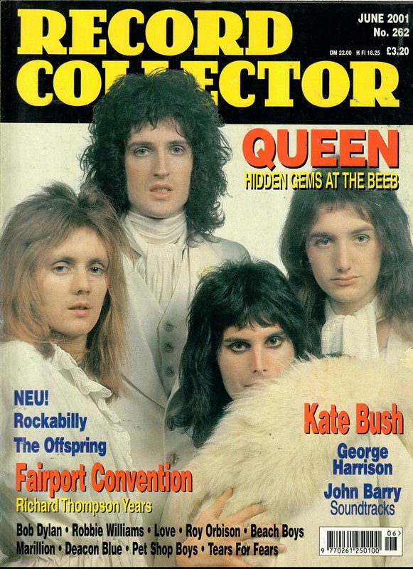 RECORD COLLECTOR MAGAZINE: QUEEN. 06/2001 No 262. VERY GOOD.  FREE SHIPPING!