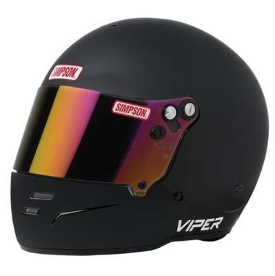 Simpson Racing SA2020 Viper Racing Helmet X-Large - Matte Black 7100048