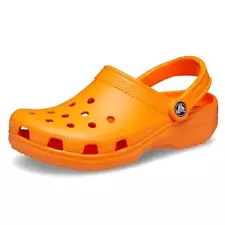 Crocs Classic Clog Unisex Adult Orange Slip-On Lightweight Water-Friendly