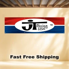 JT RACING USA 2'X8' BANNER FLAG YAMAHA SUZUKI HONDA KAWASAKI