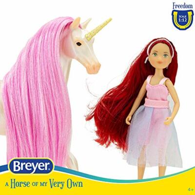 バービー Breyer Horses - Sky & Meadow - Unicorn & Fantasy Rider Set | eBay