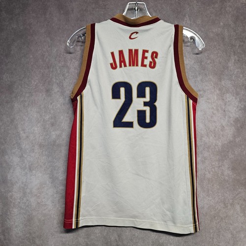 Rare Vintage Euro Champion Cleveland Cavs Lebron James 23 Rookie Jersey Youth M - Picture 6 of 7