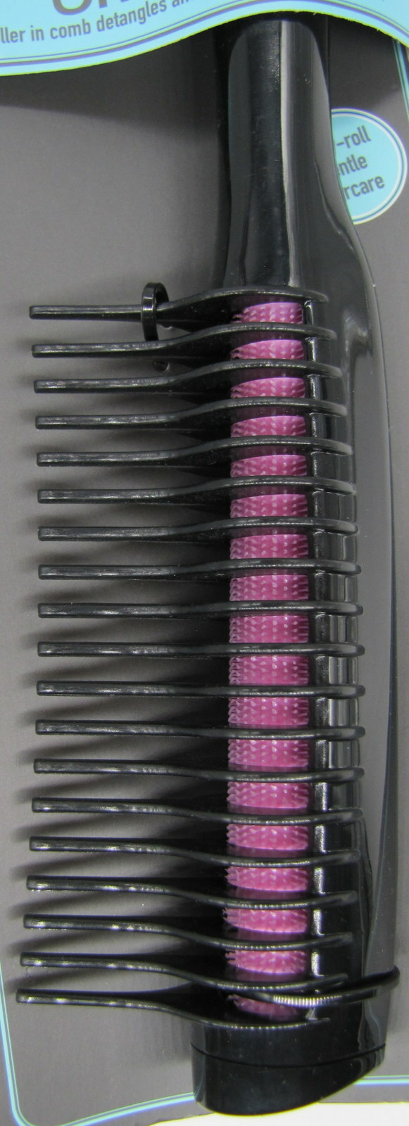 Conair Roll & Smooth Roller in Comb Hair Brush Detangler Gentle Pink
