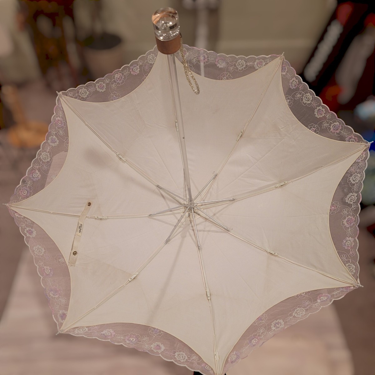 MICHIKO LONDON KOSHINO Folding Parasol Light Pink And Purple