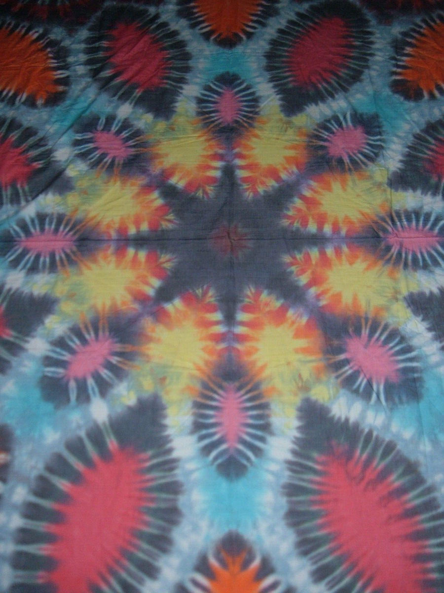 タイダイタペストリー86x96 Tie-Dye Twin Sheet Tapestry : 62