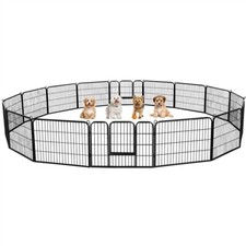 Parc Chien Chiot Rongeur Lapin Enclos Clôture métal Exterieur 60 cm 16 Panneaux