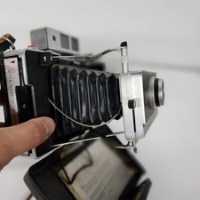 Vintage Polaroid 360 Land Camera Electronic Flash With Strap Bellows Excellent