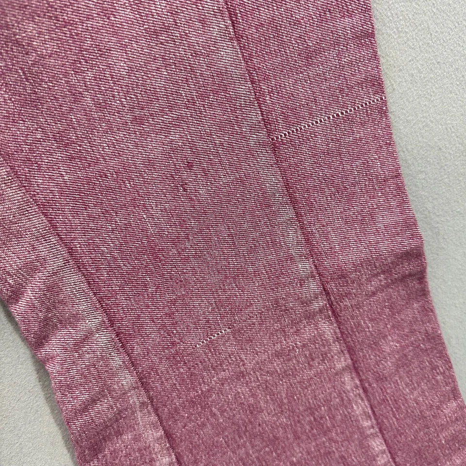 Винтажные джинсы из денима 70-х с большим колокольчиком женские 25 дюймов талия окрашенные хлопок темно-бордовые - Изображение 4 из 4