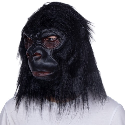 Gorilla Halloween Mask for adult costume party Realistic Ape Monkey Mask - Picture 2 of 5