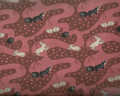 Enchanted Forest woodland creatures bunnies kids fabric